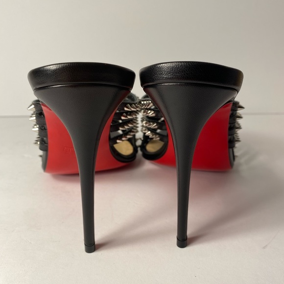 Christian Louboutin Martha spike 100 sandals heels black silver 36 - Picture 6 of 16